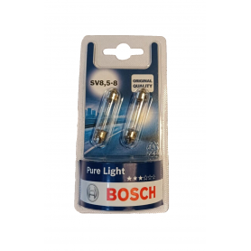 2 LAMPADINE AUTO BOSCH PER FANALE POSTERIORE P21/5W PURE LIGHT - 12 V IN BLIST