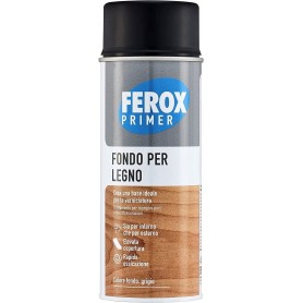 FONDO PRIMER FEROX SPRAY PER LEGNO USO ESTERNO E INTERNO - 400 ML - GRIGIO